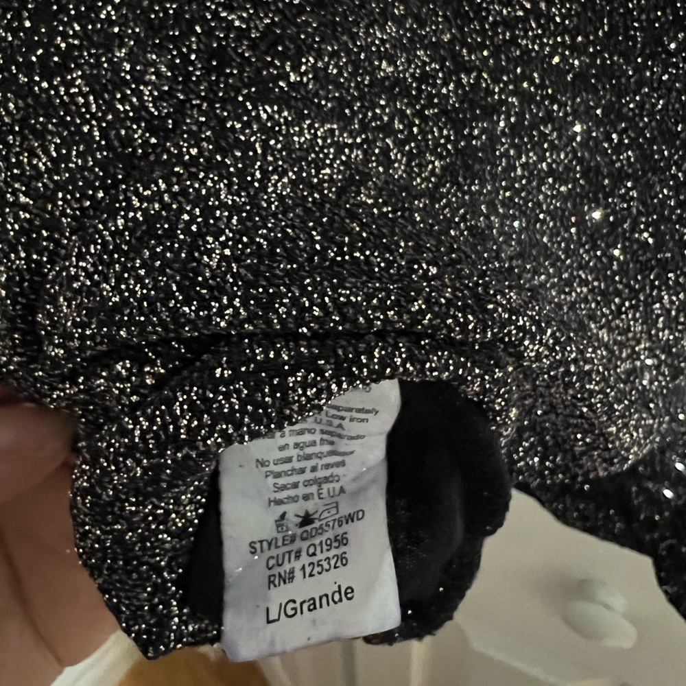 Black Glittery Windsor Dress | Women’s Large - Picture 7 of 15